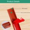 U-Shape Furniture Edge Banding, edging strip 16.4FTSoft Silica Gel Self Adhesive Veneer Edge Banding,Edge Bumper Guards,Flexible TPE Veneer Furniture Corner & Edge Guards for Table Cabinet(Brown,16mm view 3