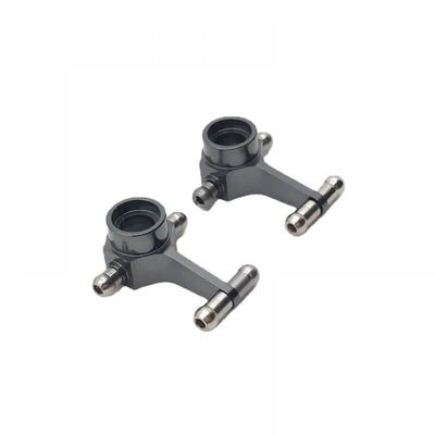 2Pcs Upgrade Steering Cup Metal Front Compatible with 1/28 RC Cars Such As 284131 K969 K979 K989 K999 P929 P939(Dark Grey)