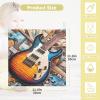 WELLDAY Guitars Muslin Baby Washcloths, 3 Pack of Cotton Newborn Wash Cloths, Extra Soft & Ultra Absorbent Baby Towels, 12 X 12 in view 3