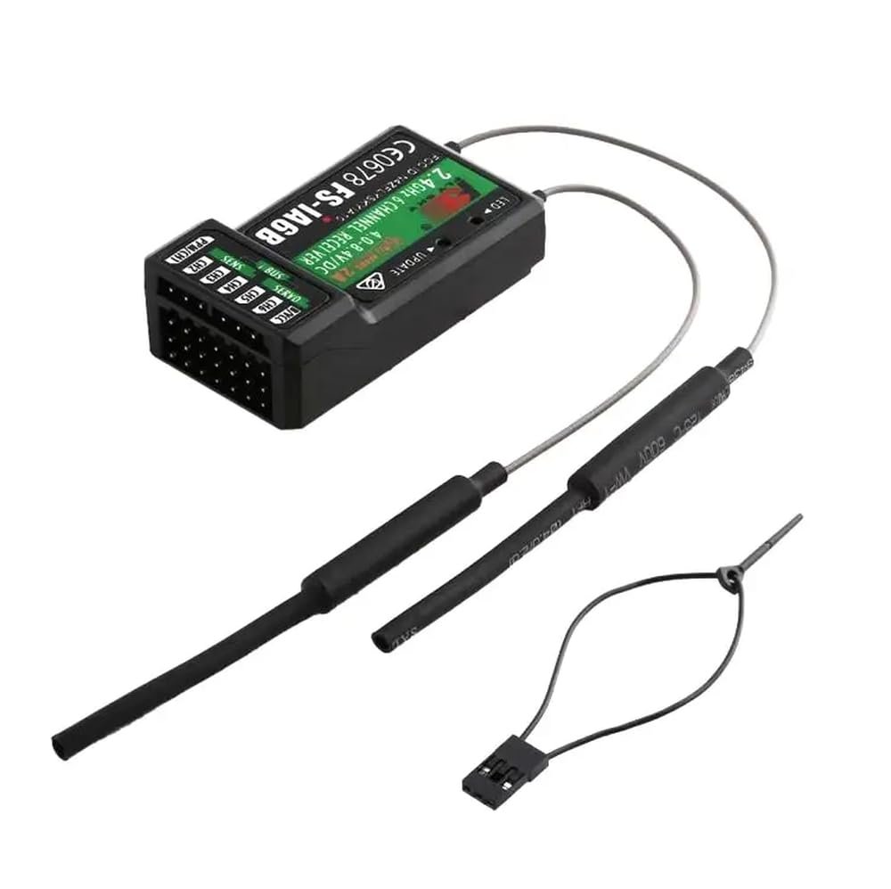 HeEHQA 2.4G 6 Channel Receiver Compatible with I6X I6S PPM Output Compatible with Aeromodelling FS-iA6B