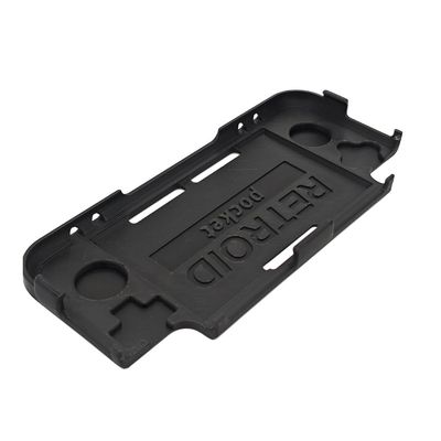 Grip Handle for Retroid Pocket 3+ Reversible Grip Case Screen Protective PLA+ Shell Cover for Retroid Pocket 3+ Game Console Accessories (Black)