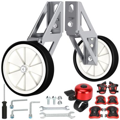 CILOYU Dirt Bike Training Wheels Replacement for Razor MX350 MX400 MX500 MX650 Electric Dirt Rocket Bike Accessories Parts Adjustable Height for Kids Electric Dirt Bike (Silver)