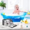 WELLDAY White Flowers Black Muslin Baby Washcloths, 3 Pack of Cotton Newborn Wash Cloths, Extra Soft & Ultra Absorbent Baby Towels, 12 X 12 in view 4
