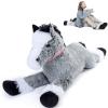 3 Feet Large Horse Stuffed Animal, 35 Inch Rideable Stuffed Pony Farm Plush Toy, Big Soft Horse Plush Pillow Christmas Birthday Gift for Kids view 1