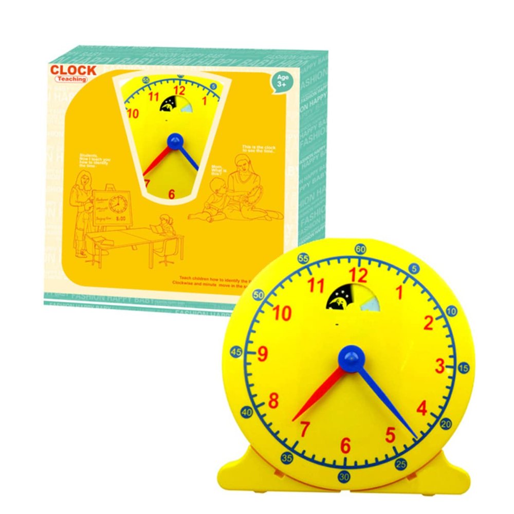 PRETYZOOM Clock Time Learner Tool for Boys and Girls Educational Clock Mold for Teaching Time for Classroom Use Visual Timer for Children