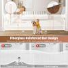 120" Retractable Baby Gate Extra Wide, 41" Tall Retractable Dog Gate for Stairs, Doorways, Decks, Mesh Gate Long Child Gate Pet Gate for Indoor, Outdoor, with Reinforced Mesh Rods, Dual Locks view 4