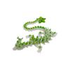 3D Printed Luminous Cherry Blossom Dragon Model, Cool hinged Luminous Cherry Blossom Dragon Statue 11 inches with Movable Joints, Suitable for Birthday Desktop Decoration Gifts (Green) view 1