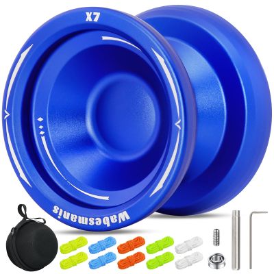 X7 Responsive Yoyo for Kids Level - Wabesmanis Yoyo with Dual Function, Professional Unresponsive Yoyos with 10 Strings, Case, KK Bearing, Axle, Bearing Tools