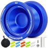 X7 Responsive Yoyo for Kids Level - Wabesmanis Yoyo with Dual Function, Professional Unresponsive Yoyos with 10 Strings, Case, KK Bearing, Axle, Bearing Tools view 1