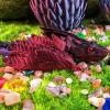 QOUXZ Dynamic 3D Printed Dragon Eggs with Dragon InsideWings Movable Feathered Wyvern,Full Articulated Crystal Flying Fidget Archaeoptera Animals Toy view 4