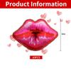 10 Packs of Large Pink Huge Red Lips Balloons Heart Ballons for Makeup Themed Party Anniversary Decor, Kiss The Miss Goodbye(30 Inch) view 2