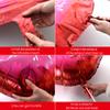 10 Packs of Large Pink Huge Red Lips Balloons Heart Ballons for Makeup Themed Party Anniversary Decor, Kiss The Miss Goodbye(30 Inch) view 3