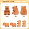 5-in-1 Sitting Capybara Stuffed Animals with Babies Inside, 5PC Set Capybara Plush with Mommy & 4 Babies, Soft Pillow Decor, Cute 3 to 8 Year Old Girl Boy Gifts, Imaginative Play Toy(Capibara) view 2