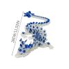 3D Printed Luminous Cherry Blossom Dragon Model, Cool hinged Luminous Cherry Blossom Dragon Statue 11 inches with Movable Joints, Suitable for Birthday Desktop Decoration Gifts (Purple) view 4