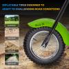 24V Electric Dirt Bike, Electric Motorcycle for Kids 2 Speed Max Up to 14 Mph & 60 Minutes Continuous Motorbike with Led Lights, Leather Seat, Handbrake for Big Kids Teen view 4