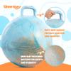 Upper Rider 2 Pcs 20 Inch Hopper Ball for Kids 6-12, Bouncy Balls with Handle for Toddlers, Inflatable Hippity Hop Jumping Balls, Sit On Hopping Toys with Pump for Girls Boys, Blue Pink view 3