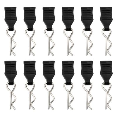 Micro Traders 30PCS RC Body Clips Compatible with Redcat Racing Compatible with HPI Compatible with Himoto 1:14 1:16 1:18 Scale 1mmx20mm RC Model Bent R Pins