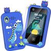 Kids Smart Phone for Boys Ages 3-8, Toy Cell Phone for Kids, Christmas Birthday Gifts for Boys, Toddler Learning Play Toy Phone with Touchscreen, Dual Camera, Game, Music, Storybook, 8GB SD Card(Blue) view 1