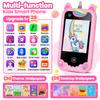 Kids Smart Phone for Girls Ages 3-8, Toy Cell Phone for Kids, Christmas Birthday Gifts for Girls, Toddler Learning Play Toy Phone with Touchscreen, Dual Camera, Game, Music, Story, 8GB SD Card view 2