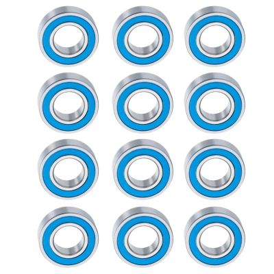 RC Car Bearings Parts for Tamiya Frog for Super Blackfoot Stadium Blitzer 12 Pcs Rubber Sealed Bearing Kit RC Car Upgrade Parts Accessories