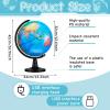 Amylove 13'' Illuminated World Globe for Adults 720/360 Rotation Rewritable Light Up Globe with Stand World Map for Interactive Learning Light with Base Lamp LED Decor(Lightweight,Classic) view 2