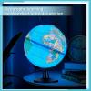 Amylove 13'' Illuminated World Globe for Adults 720/360 Rotation Rewritable Light Up Globe with Stand World Map for Interactive Learning Light with Base Lamp LED Decor(Lightweight,Classic) view 3