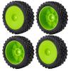 1/18 RC Car 4PCS Wheel Rims Tires Upgrades for 1/18 ARRMA Typhon Grom (Green) view 1