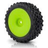 1/18 RC Car 4PCS Wheel Rims Tires Upgrades for 1/18 ARRMA Typhon Grom (Green) view 3