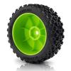 1/18 RC Car 4PCS Wheel Rims Tires Upgrades for 1/18 ARRMA Typhon Grom (Green) view 4