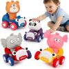 AugToy Press and Go Toy Cars for Toddlers 1-3 Push Go Animal Racing Baby Cars Toys Infant 6-12-18 Months Toys for 1 Year Old Boy Girl First Birthday Gifts for One Two 2 Year Old Toddler Toys 1-2 2-3 view 1