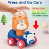 AugToy Press and Go Toy Cars for Toddlers 1-3 Push Go Animal Racing Baby Cars Toys Infant 6-12-18 Months Toys for 1 Year Old Boy Girl First Birthday Gifts for One Two 2 Year Old Toddler Toys 1-2 2-3 view 2