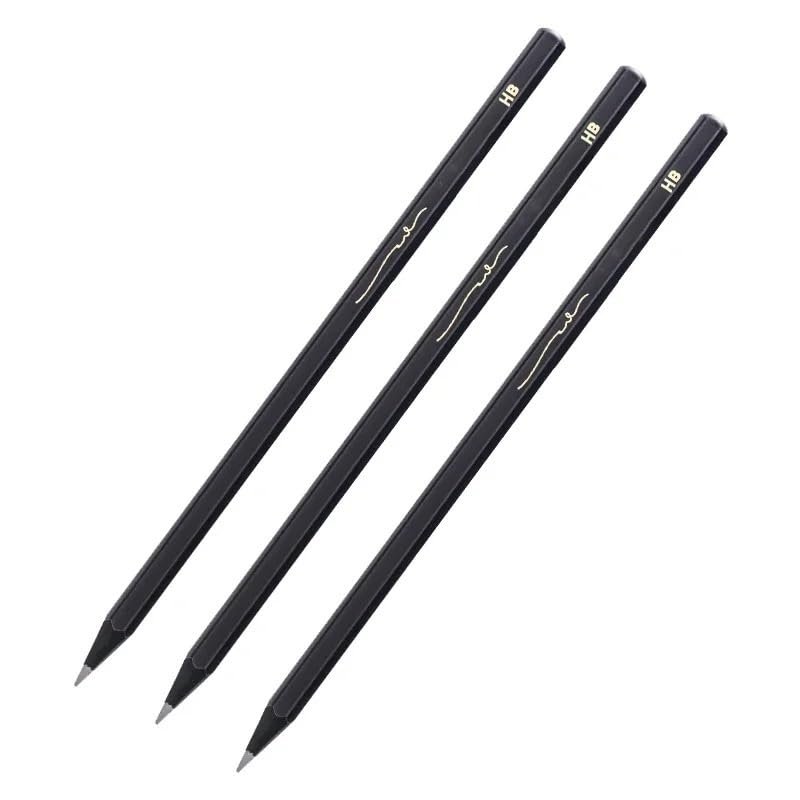 10pcs Black Pencil 2B HB Wooden Sketch Pencils Stationery Writing Drawing Tools Kids Gifts Office Supplies.(10pcs HB)