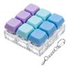 Keyboard Fidget Toy, Keyboard Fidget Keychain 9-in-1 Keyboard Decompression Button Finger Clicker Toys Stress Relief Fidget Gifts (3 Colors- Blue Purple) view 1
