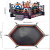 ariarly Fighting Toys Wrestling Toys Wrestler Warrior Game with 4 Boxing Wrestlers Funny Wrestling Ring Set Kids view 3