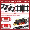 Train Set Train Toys for Boys with Smokes, Lights and Sound (ON/Off), Train Set Under Christmas Tree, Toddler Model Trains for 3 4 5 6 7 8+ Years Old Kids Gifts view 3