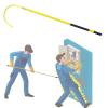 High Voltage Insulated Rescue Hook 3.3Ft 4.9Ft 6.6Ft 9.8Feet Insulated Electrical Rescue Hook, Anti Electric Shock Rescue Pole/Safety Electrical Personal Rescue Stick, High Voltage Insulated Security view 1