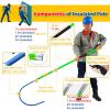 High Voltage Insulated Rescue Hook 3.3Ft 4.9Ft 6.6Ft 9.8Feet Insulated Electrical Rescue Hook, Anti Electric Shock Rescue Pole/Safety Electrical Personal Rescue Stick, High Voltage Insulated Security view 3