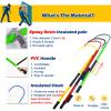 High Voltage Insulated Rescue Hook 3.3Ft 4.9Ft 6.6Ft 9.8Feet Insulated Electrical Rescue Hook, Anti Electric Shock Rescue Pole/Safety Electrical Personal Rescue Stick, High Voltage Insulated Security view 4
