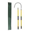 Insulated Electrical Rescue Hook Professional Electrical Safety Tool for Fire Electrician with Bag, 10 45 110 220 KV High Voltage Insulated Pulling Pole, Anti-Electrocution Rescue Hook(Yellow,118in/3m view 1