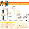 Insulated Electrical Rescue Hook Professional Electrical Safety Tool for Fire Electrician with Bag, 10 45 110 220 KV High Voltage Insulated Pulling Pole, Anti-Electrocution Rescue Hook(Yellow,118in/3m view 3