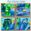 JUKUDAHU Water Table Play Sink Toy for Kids 2 3 4 5 6 Years Old - Outdoor Kitchen with Running Water, Fishing Games, Toddler Water Play Table for Kids Ages 3-8, Beach Outdoor Toys, Summer Gifts view 4