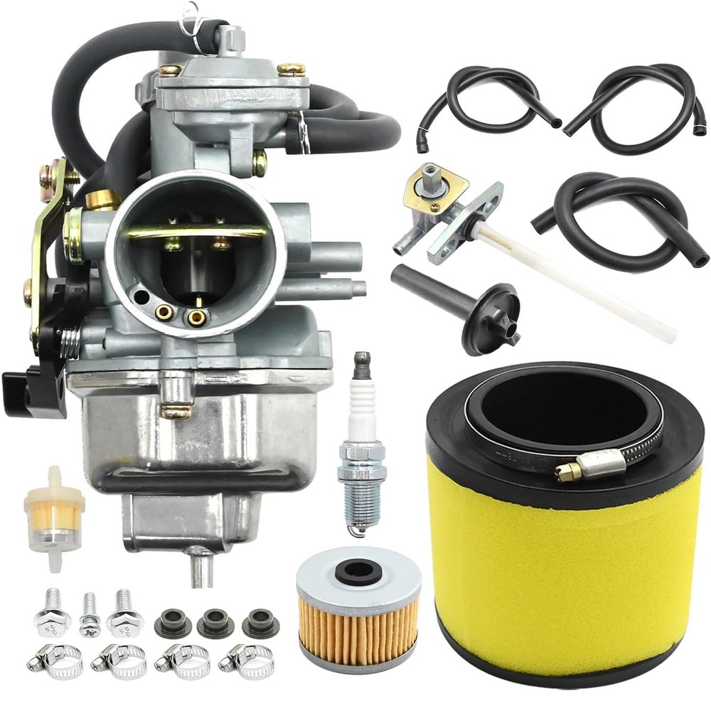16100-HM8-B01 Carburetor Kit, compatible with for Honda TRX 250 Recon250 TRX250TM TRX250TE ATV Carburetor, replaces 17254-HM8-000 and 16950-HN7-003.