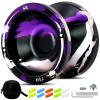 7YO S8 Yoyo Professional for Kids 8-12, Dual Function YoYo with Case, 10 Strings, KK Bearing, Bearing Removal (Purple Silver) view 1