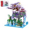 APENGBAOL Big Bonsai Cherry Blossom Tree Building Blocks Set,Chinese Architecture Micro Blocks Sets with LED Lights,4574PCS Tree House Building Kit with Box for Adults view 1