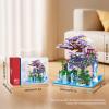 APENGBAOL Big Bonsai Cherry Blossom Tree Building Blocks Set,Chinese Architecture Micro Blocks Sets with LED Lights,4574PCS Tree House Building Kit with Box for Adults view 2