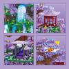 APENGBAOL Big Bonsai Cherry Blossom Tree Building Blocks Set,Chinese Architecture Micro Blocks Sets with LED Lights,4574PCS Tree House Building Kit with Box for Adults view 4