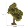 Abaodam Miniature Landscape Tree Handmade Tree for Desk Bookshelf Decor Realistic Scenery for Enhancement Greenery for Spaces view 4