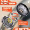 MAGICYOYO 3 Pack Yoyo K2 Crystal: Responsive for Kids Beginners, Dual Function with Replacement Unresponsive Bearings Kit (for Advanced Players). Includes 18 Strings + 3 Bags (Black + Green + Red) view 3