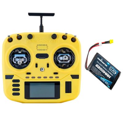 Radiomaster Boxer Crush Radio Controller Transmitter EdgeTX Operating System and ExpressLRS RF System Pre-Installed (ELRS M2 with 6200-Yellow)