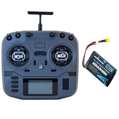 Radiomaster Boxer Crush Radio Controller Transmitter EdgeTX Operating System and ExpressLRS RF System Pre-Installed (ELRS M2 with 6200-Iron Grey)